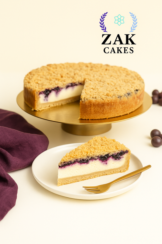 Cheescake crumble con arandanos