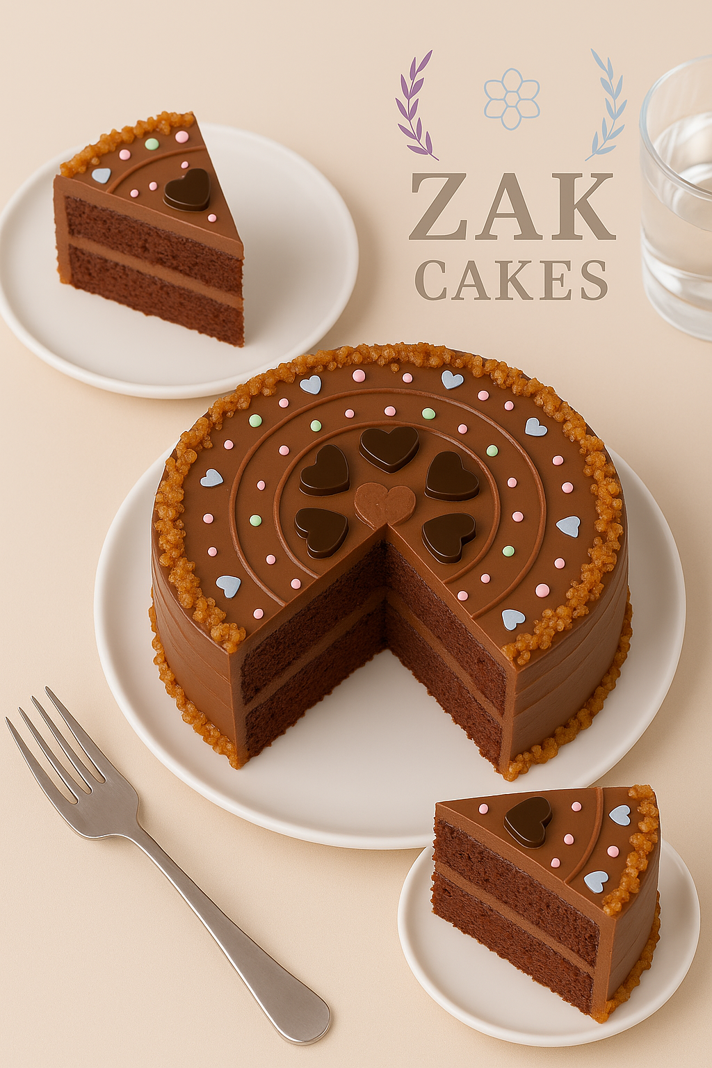 Tarta de remolacha con crema de chocolate