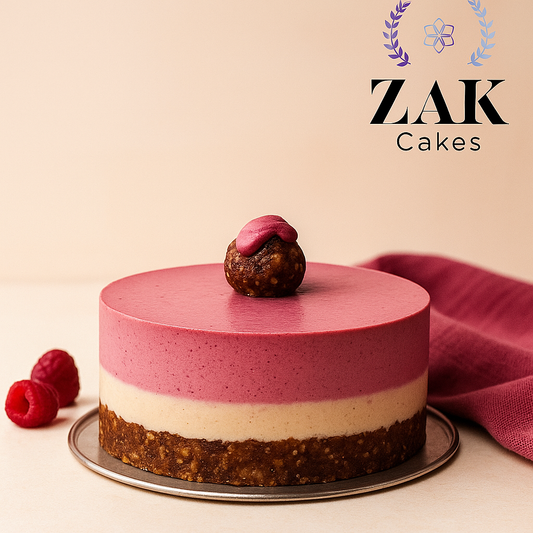 Cheescake de frambuesa vegana raw