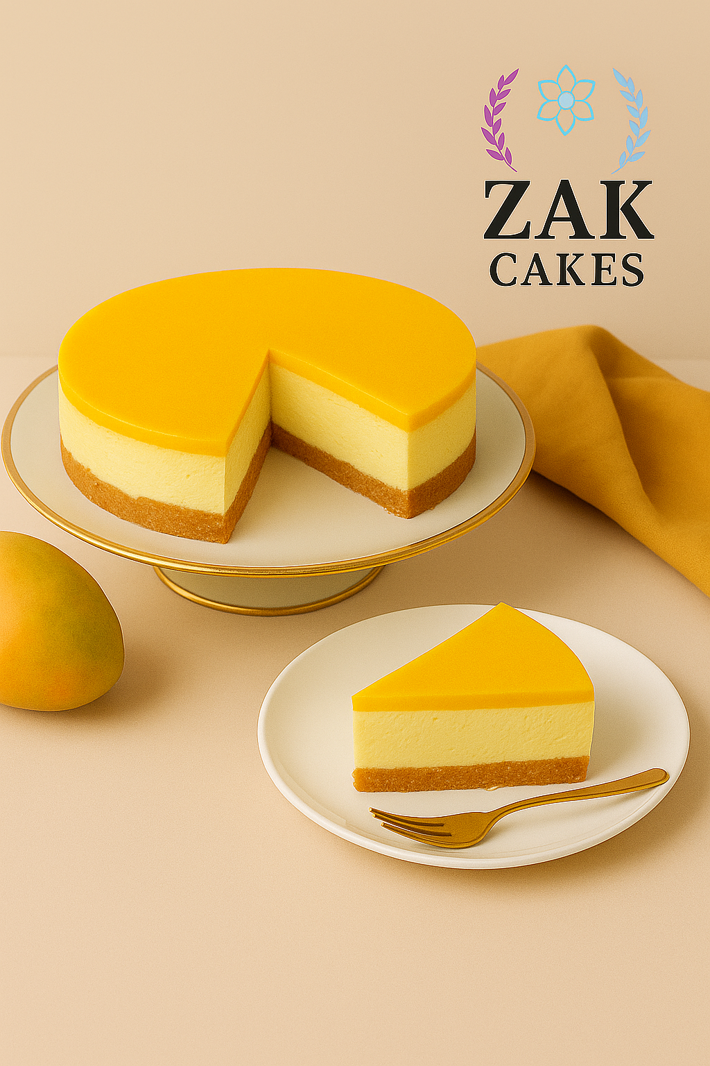 Cheescake de Mango sin glutén