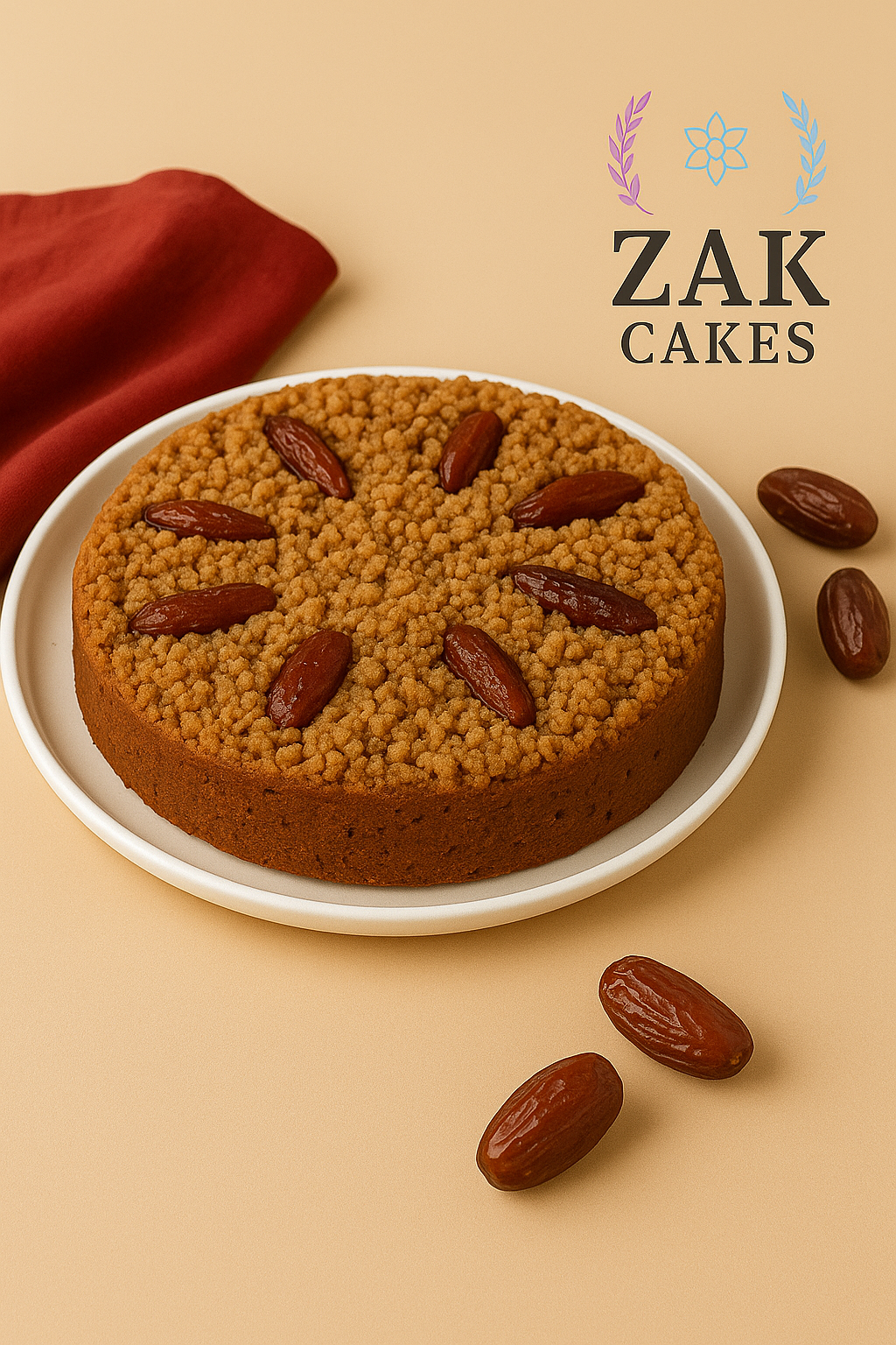 Bizcocho ecológico de fruta vegano