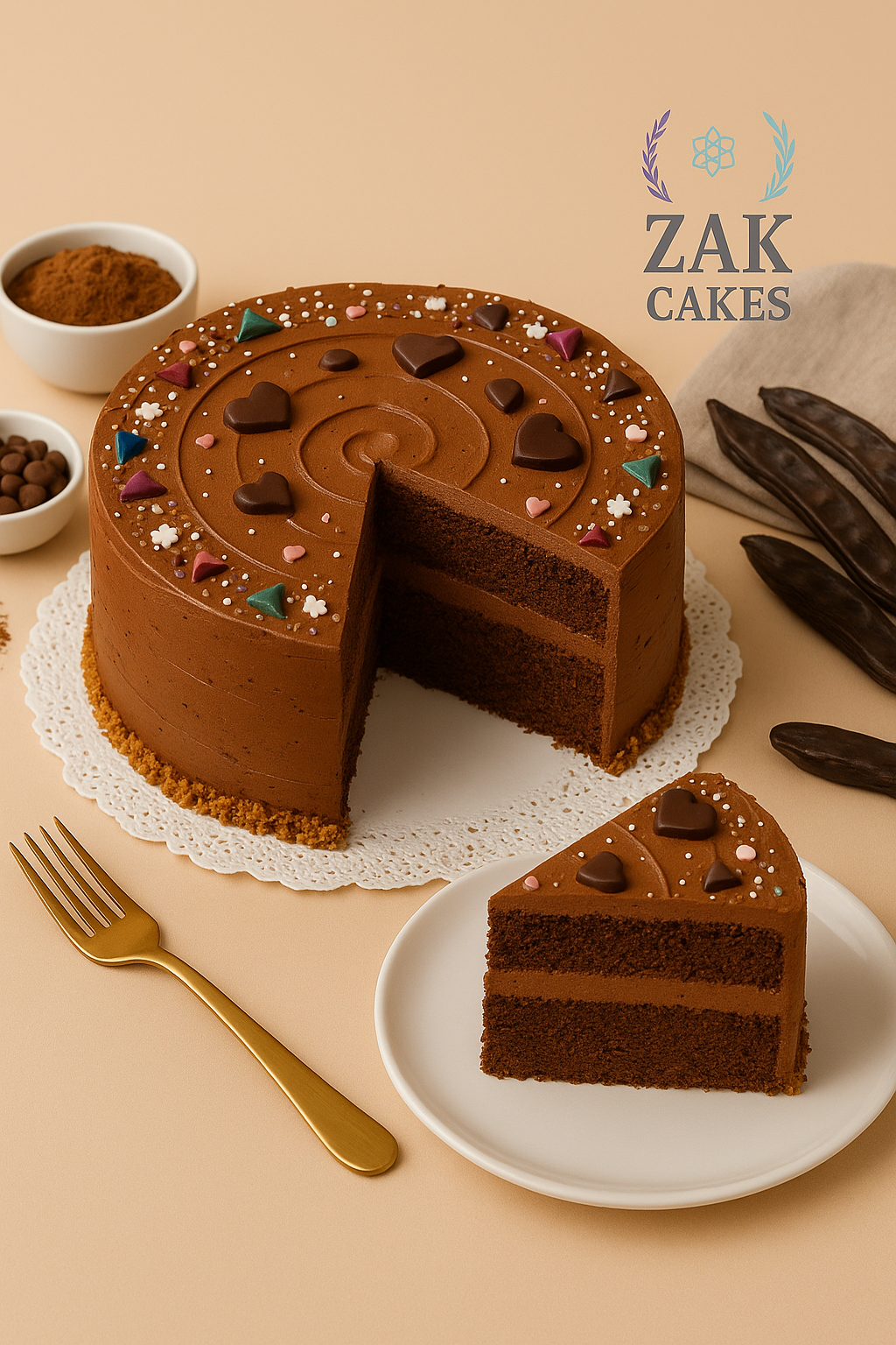 Tarta de chocolate & Algarroba