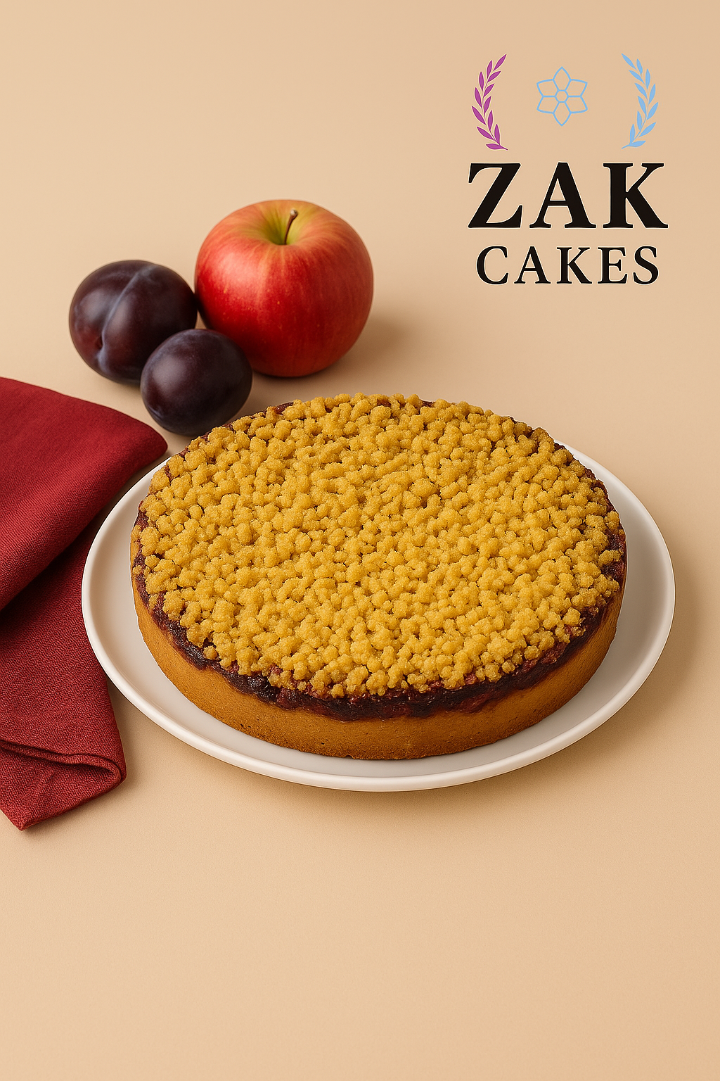 Tart de manzana y ciruelas