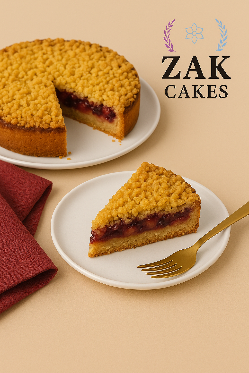 Tart de manzana y ciruelas